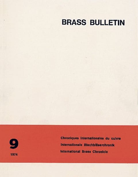 Brass Bulletin No 9 1974