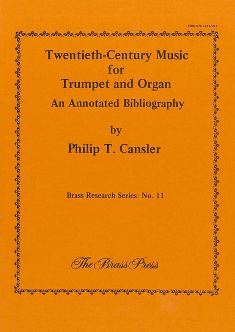 Cansler Philip 20Th Century Music For Trumpet And Organ Brp4