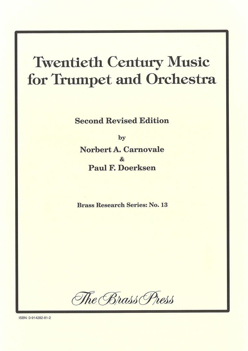 Carnovale Doerksen 20Th Century Music For Trumpet And Orchestra Br P5