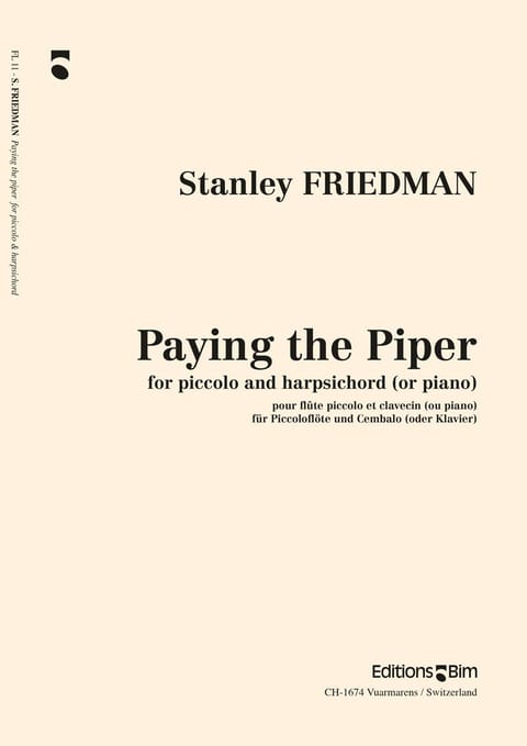 Friedman Stanley Paying The Piper Fl11