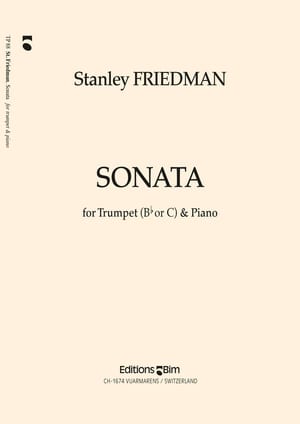Friedman Stanley Trumpet Sonata Tp88