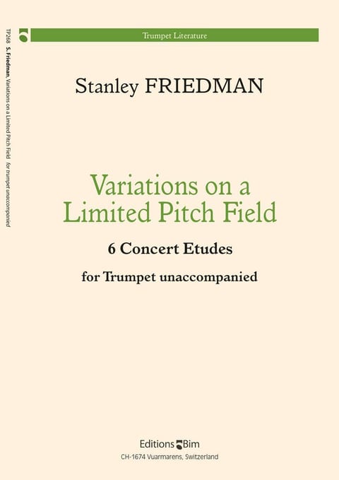Friedman Stanley Variations On A Limited Pitch Field Tp268