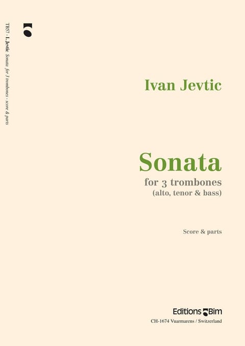 Jevtic Ivan Sonata 3 Tromboni Tb57