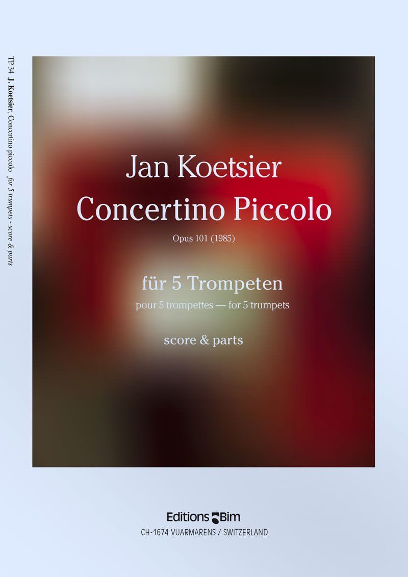 Koetsier Jan Concertino Piccolo Tp34