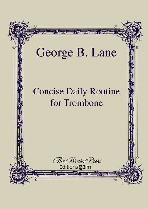 Lane George Concise Daily Routine Trombone Tb36