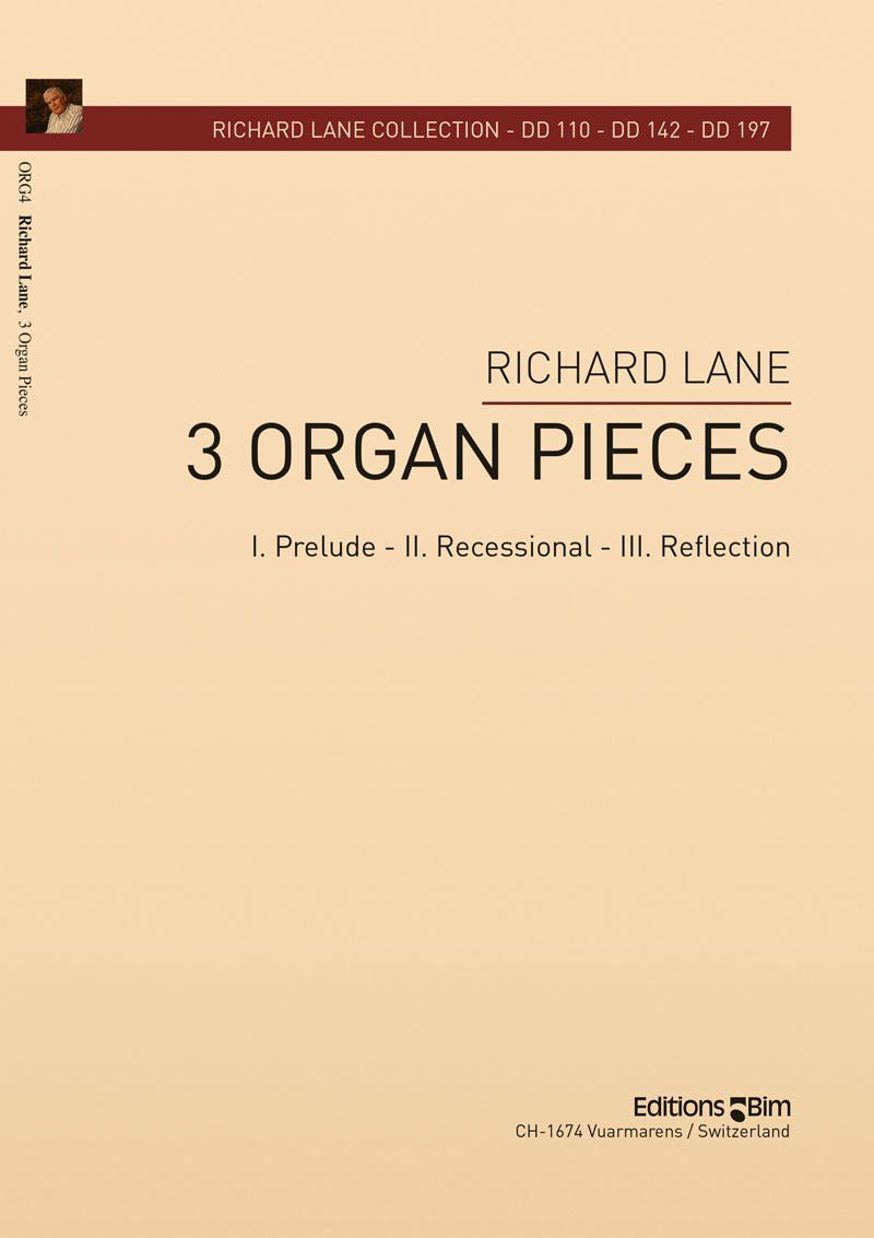 Lane Richard 3 Organ Pieces Org4