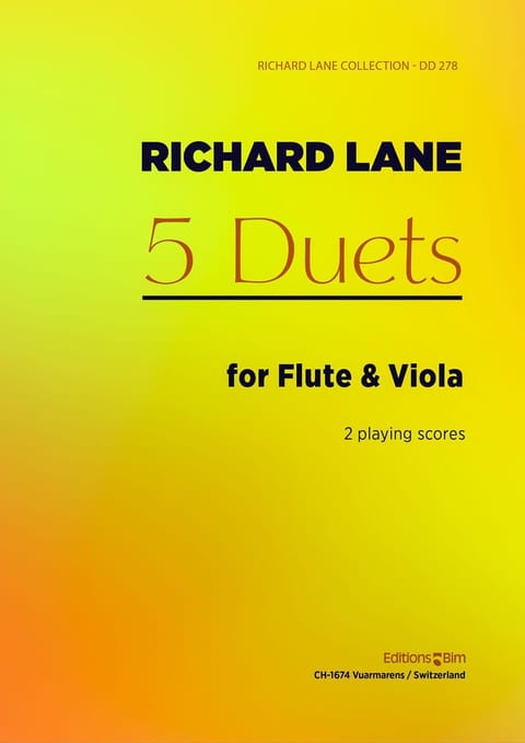 Lane Richard 5 Duos Viola And Flute Mcx76