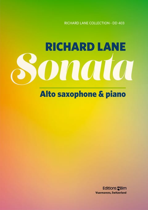 Lane Richard Sonata Alto Sax Sax14