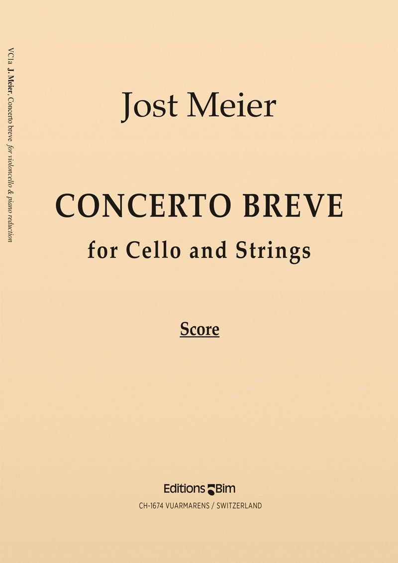 Meier Jost Concerto Breve Cello Vc1