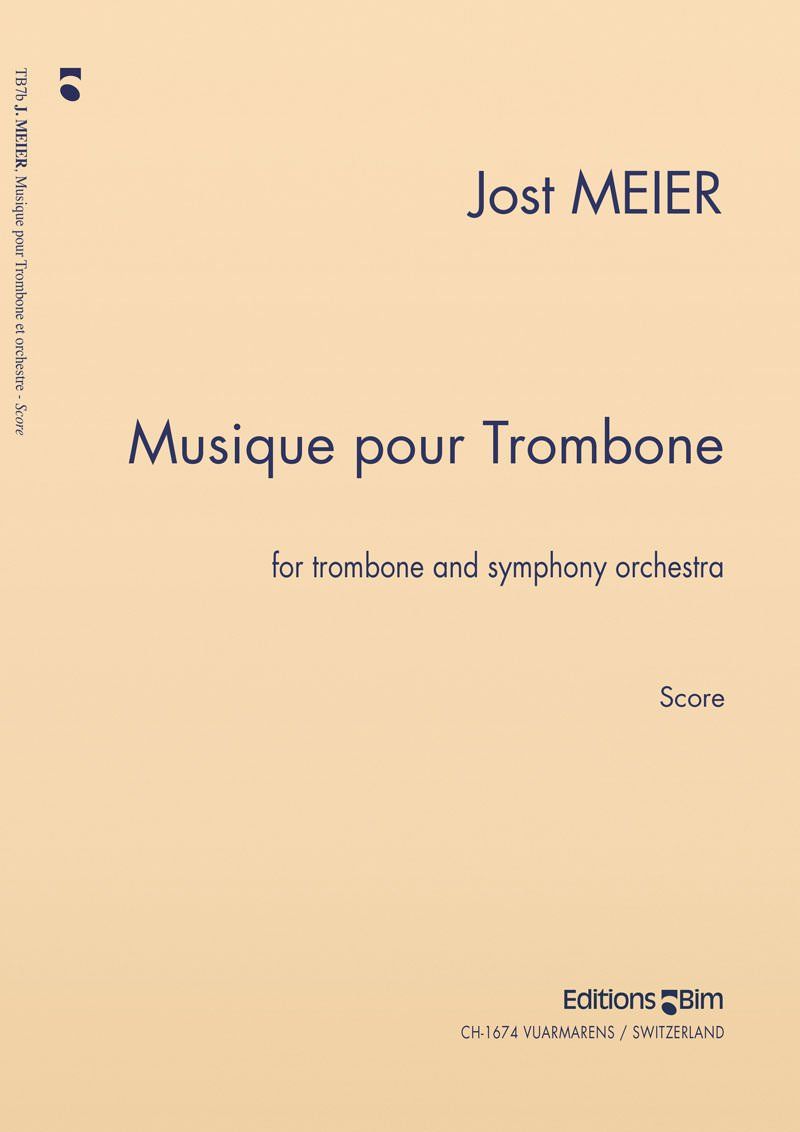 Meier Jost Musique Pour Trombone Tb7