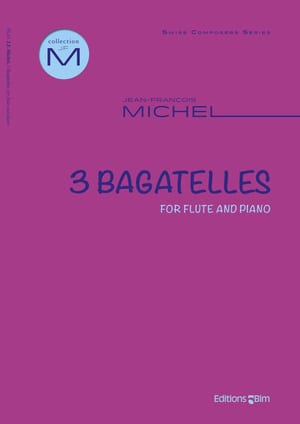 Michel Jean Francois 3 Bagatelles For Flute Fl43