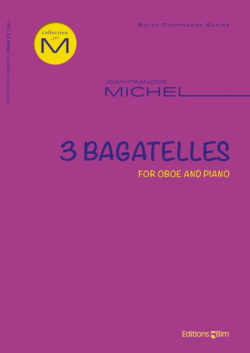 Michel Jean Francois 3 Bagatelles For Oboe Ob12