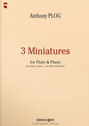 Plog Anthony 3 Miniatures For Flute Fl29