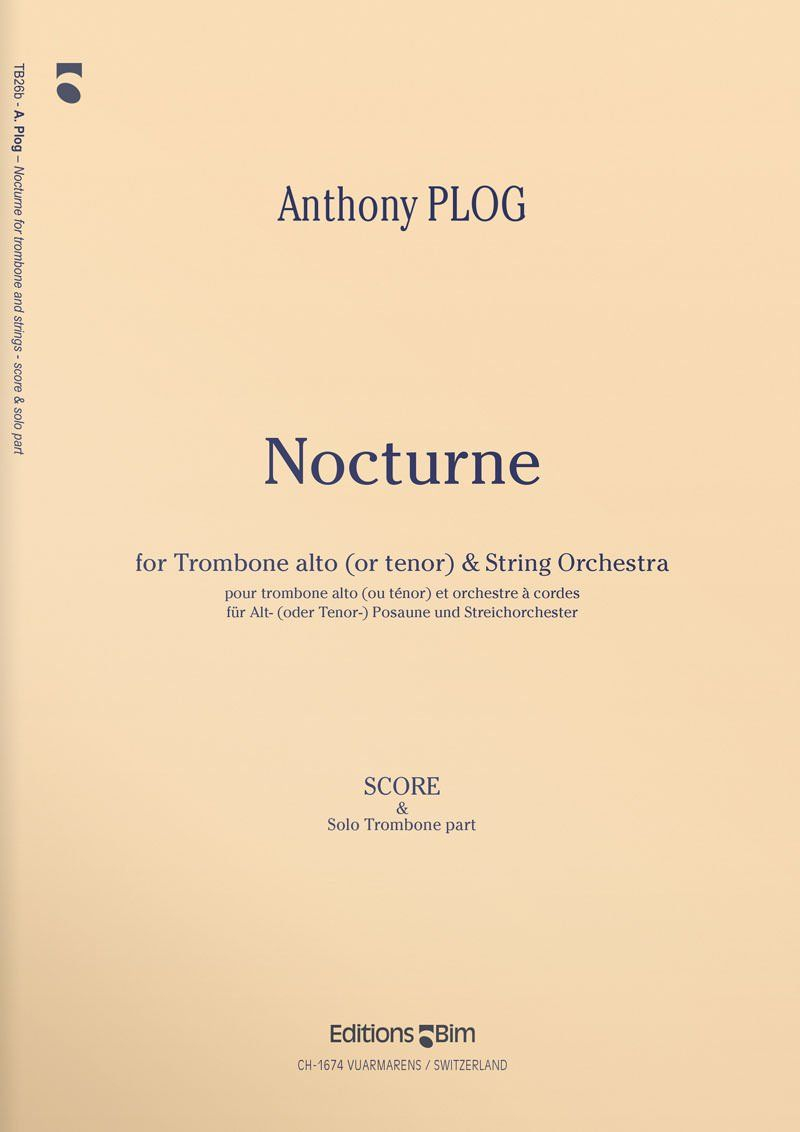 Plog Anthony Nocturne For Trombone Tb26