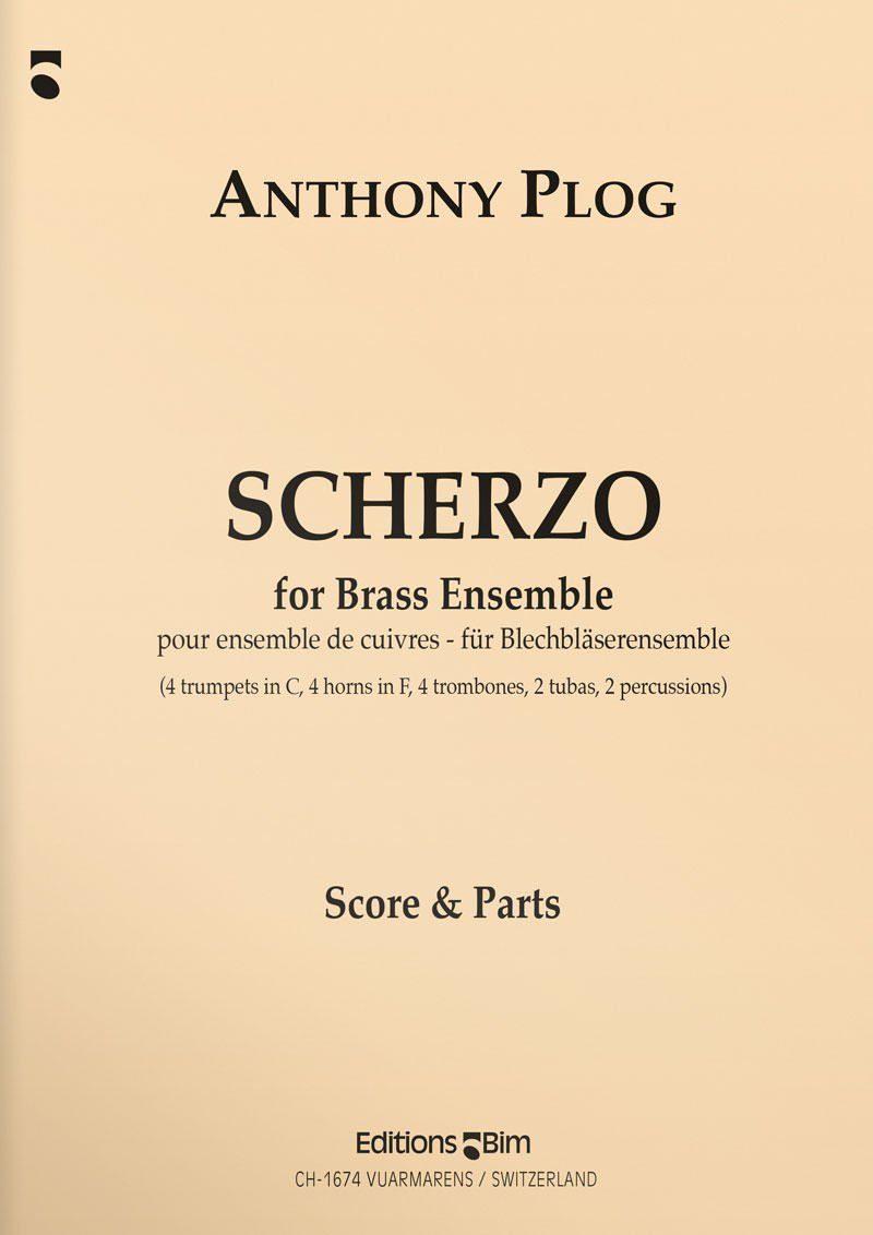 Plog Anthony Scherzo Brass Ensemble Ens66