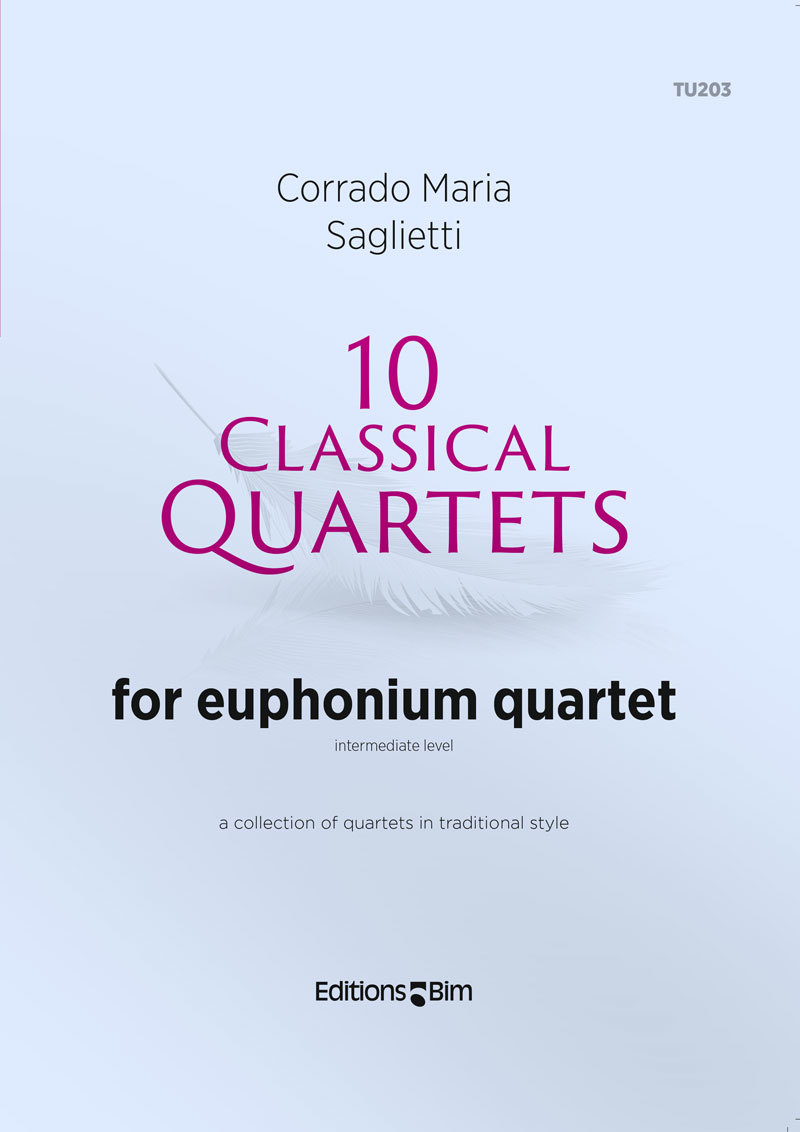 Saglietti Corrado Maria 10 Classical Quartets Euphonium Tu203