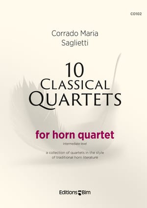 Saglietti Corrado Maria 10 Classical Quartets Horn Co102