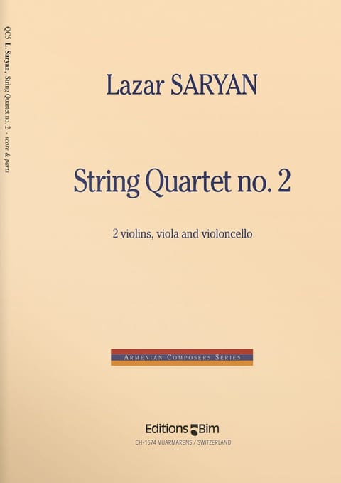 Saryan  Lazar  String  Quartet  No 2  Qc5