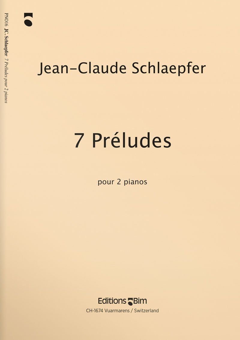 Schlaepfer  Jean  Claude 7  Preludes  Pno16