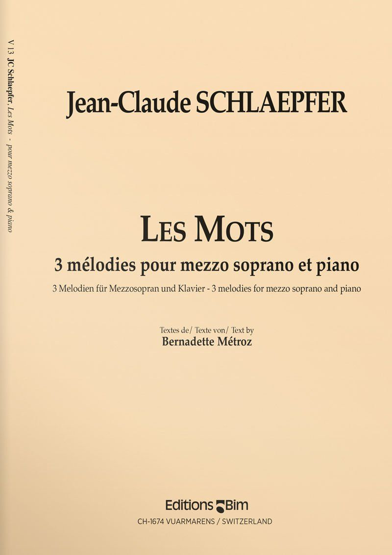 Schlaepfer  Jean  Claude  Les  Mots  V13