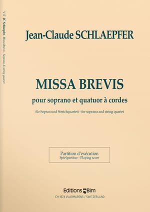 Schlaepfer  Jean  Claude  Missa  Brevis  V17