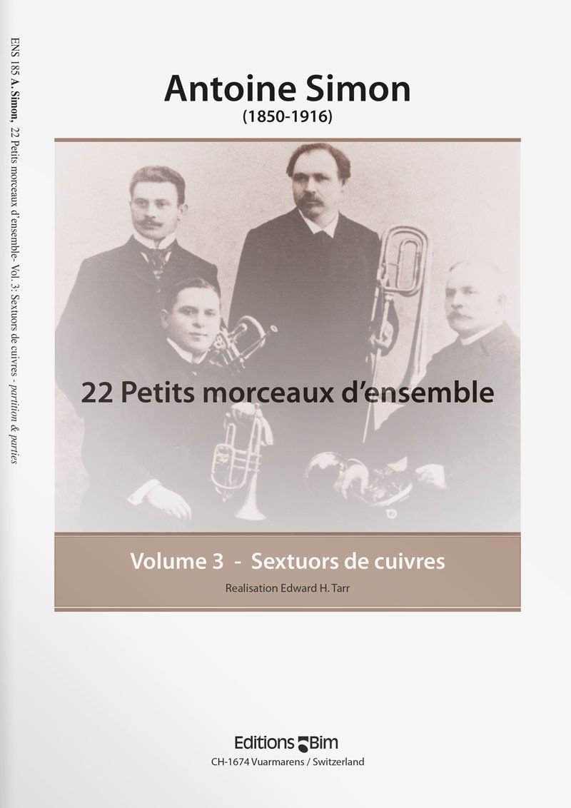 Simon  Antoine 22 Petits Morceaux D Ensemble Vol 3  Ens185
