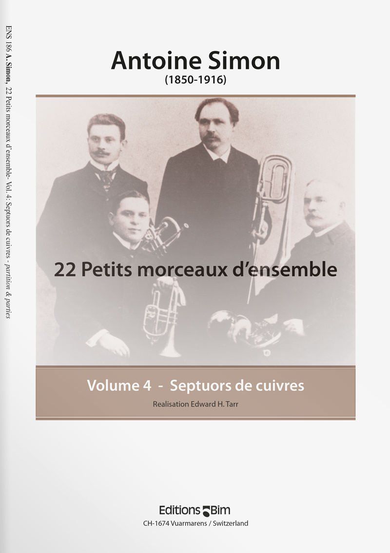 Simon  Antoine 22 Petits Morceaux D Ensemble Vol 4  Ens186