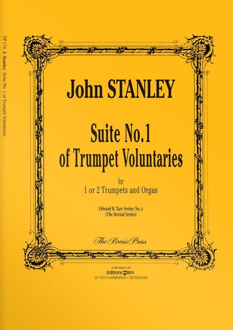 Stanley  John  Suite  No 1  Trumpet  Voluntaries  Tp174