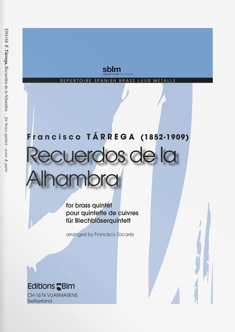 Tarrega  Francisco  Recuerdos De La  Alhambra  Ens168