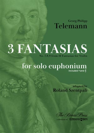 Telemann Georg Philipp 3 Fantasias Euphonium Tu213