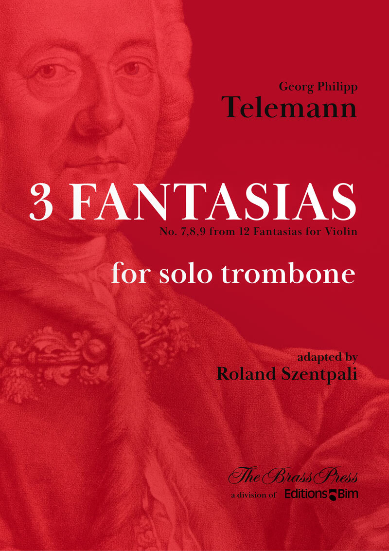 Telemann Georg Philipp 3 Fantasias Trombone Tb108