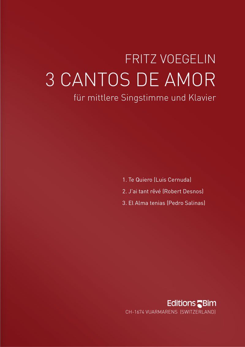 Voegelin  Fritz 3  Cantos De  Amor  V7