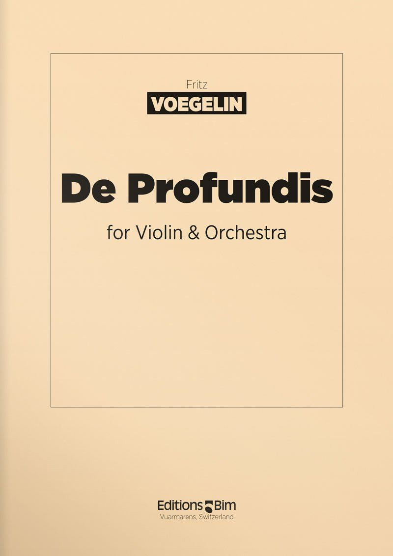 Voegelin  Fritz  De  Profundis  Vn5