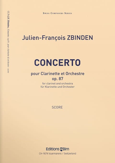 Zbinden  Jf  Concerto  Clarinet  Cl7