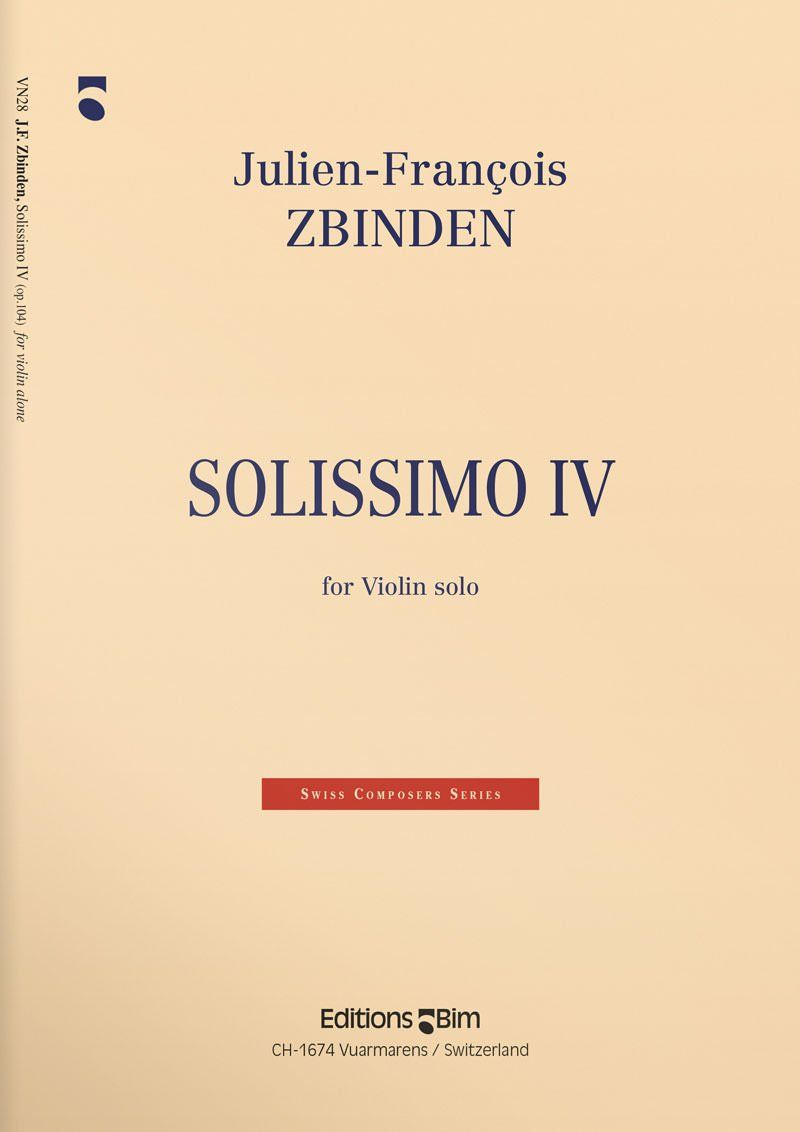 Zbinden  Jf  Solissimo  Iv  Vn28
