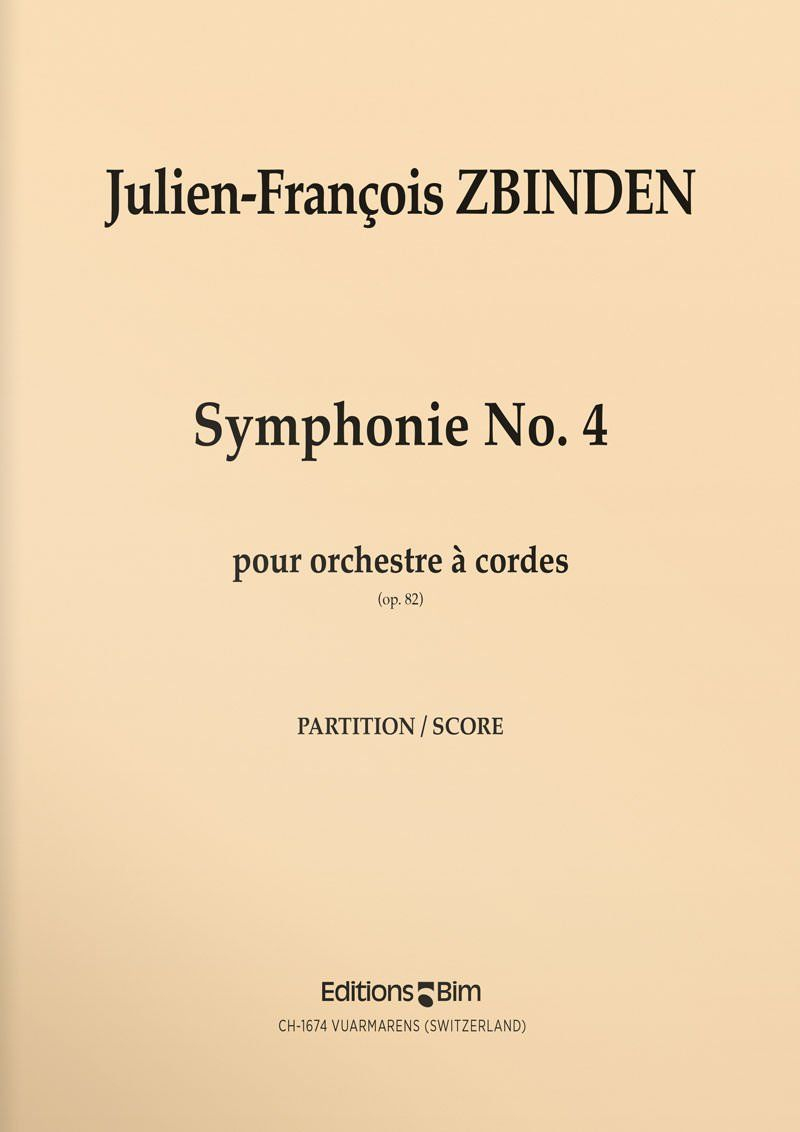 Zbinden  Jf  Symphonie No 4  Orch8