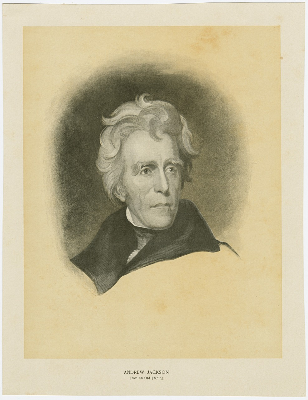 A grayscale portrait of an older man with wavy hair and a serious expression, wearing a dark coat. The background is a muted, textured shade.