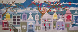 Tapestry depicting St. Louis Cemetery #1