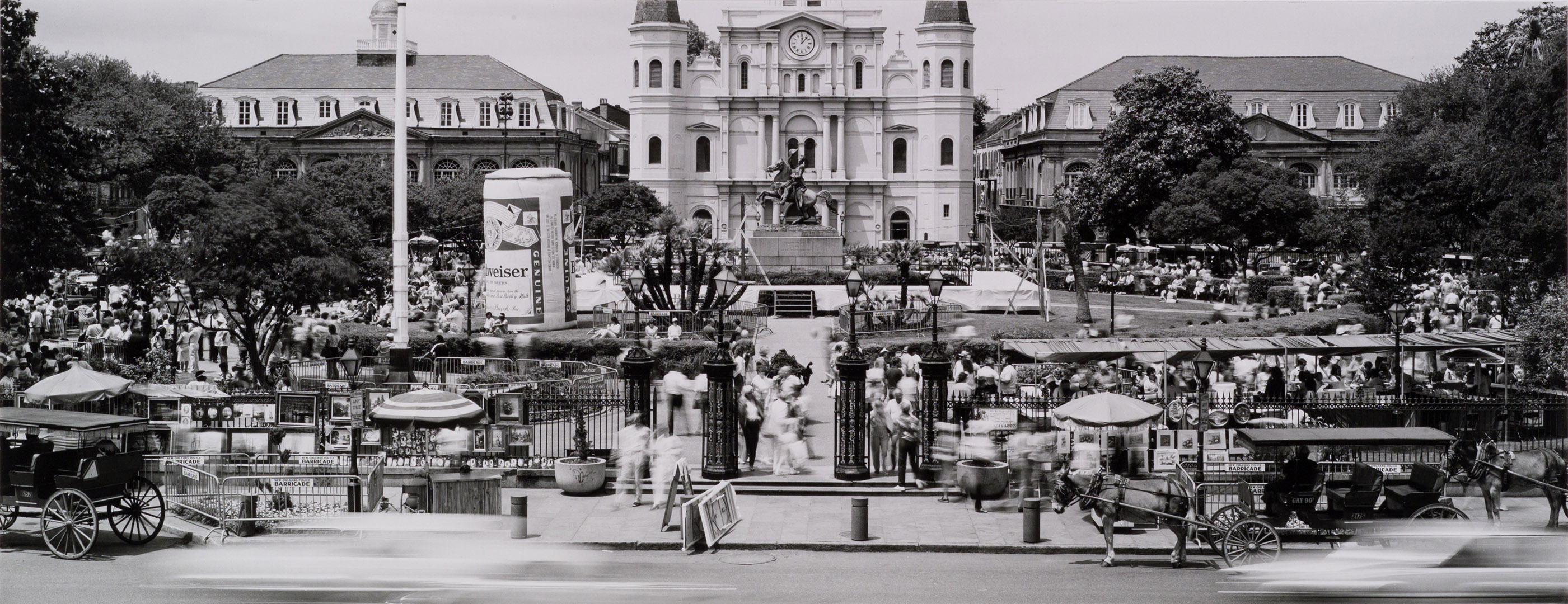 Jackson Square at French Quarter Festival in 1985.