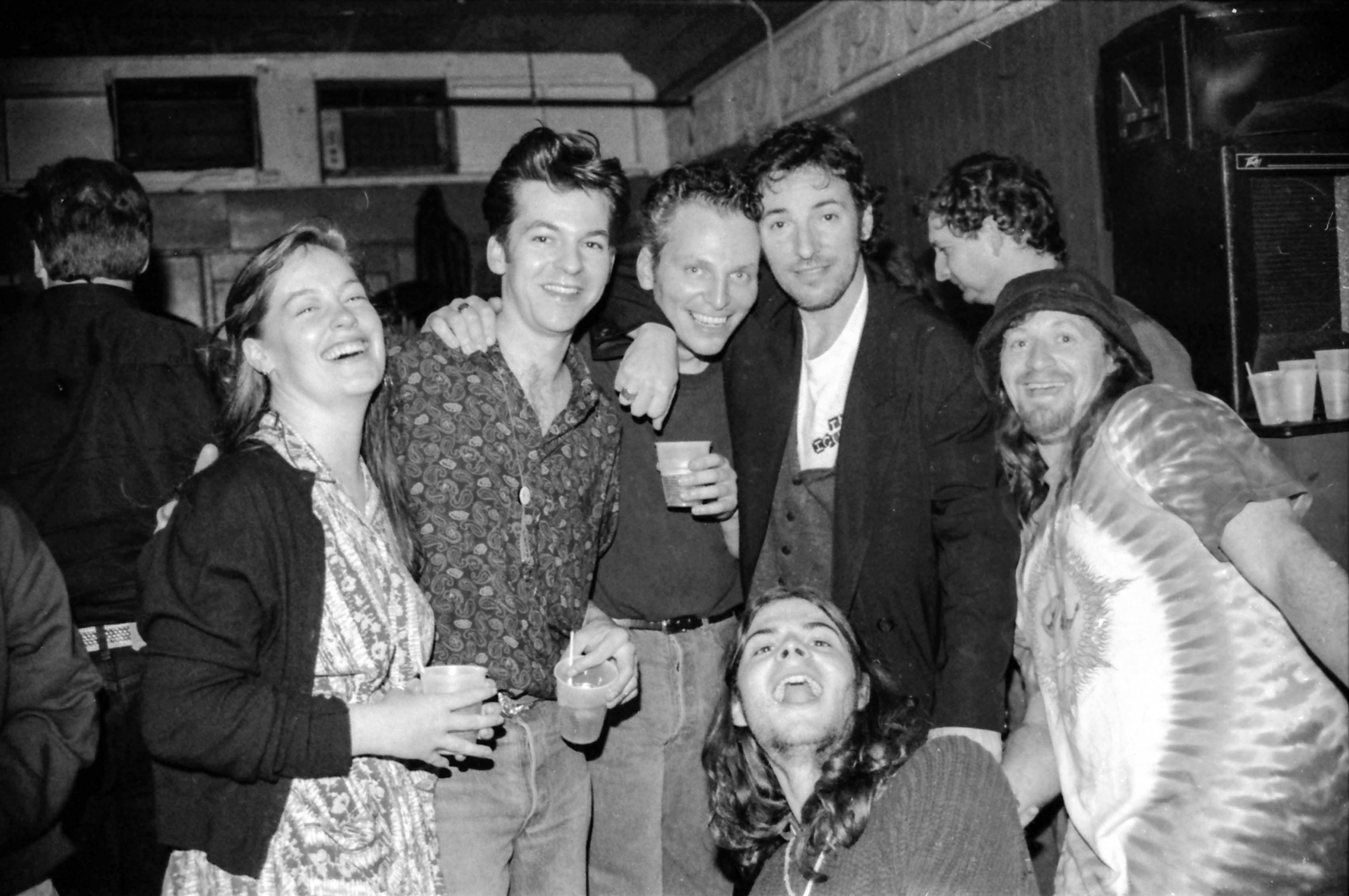 1992 Iguanas with Bruce Springsteen at Maple Leaf