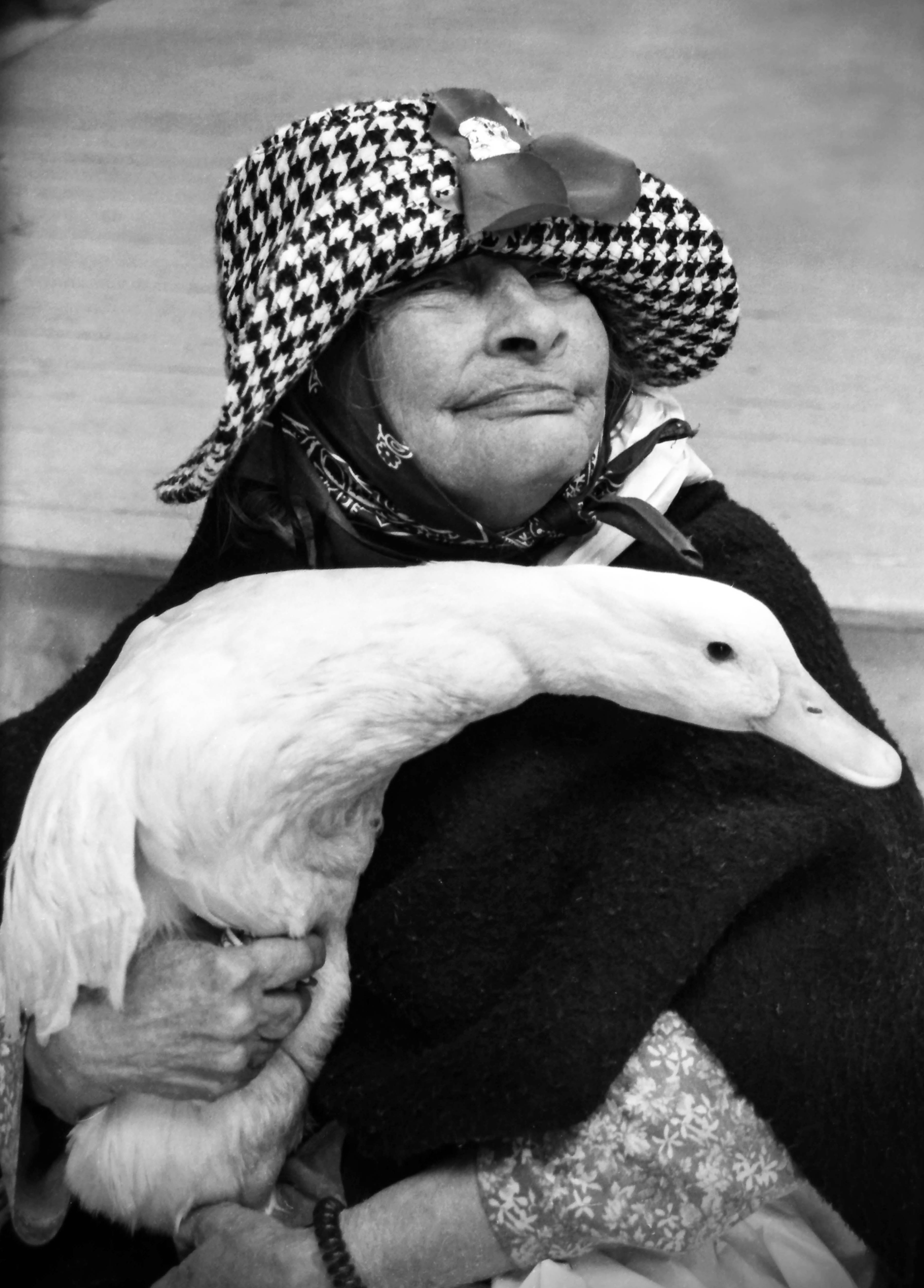 1995 Ruthie the Duck Lady with duck