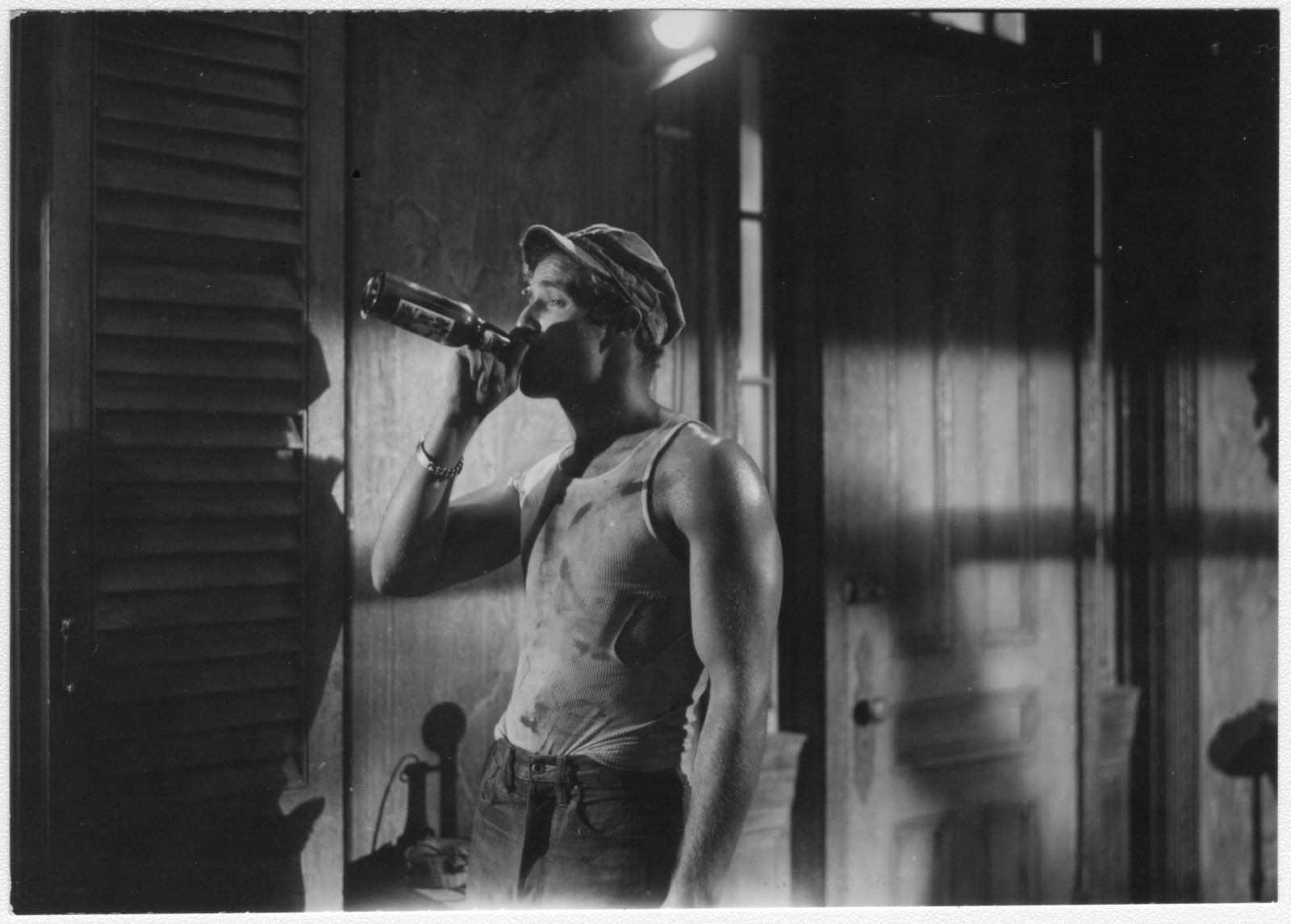 Marlon Brando as Stanley Kowalski in Elia Kazan's film adaptation of "A Streetcar Named Desire," 1951.