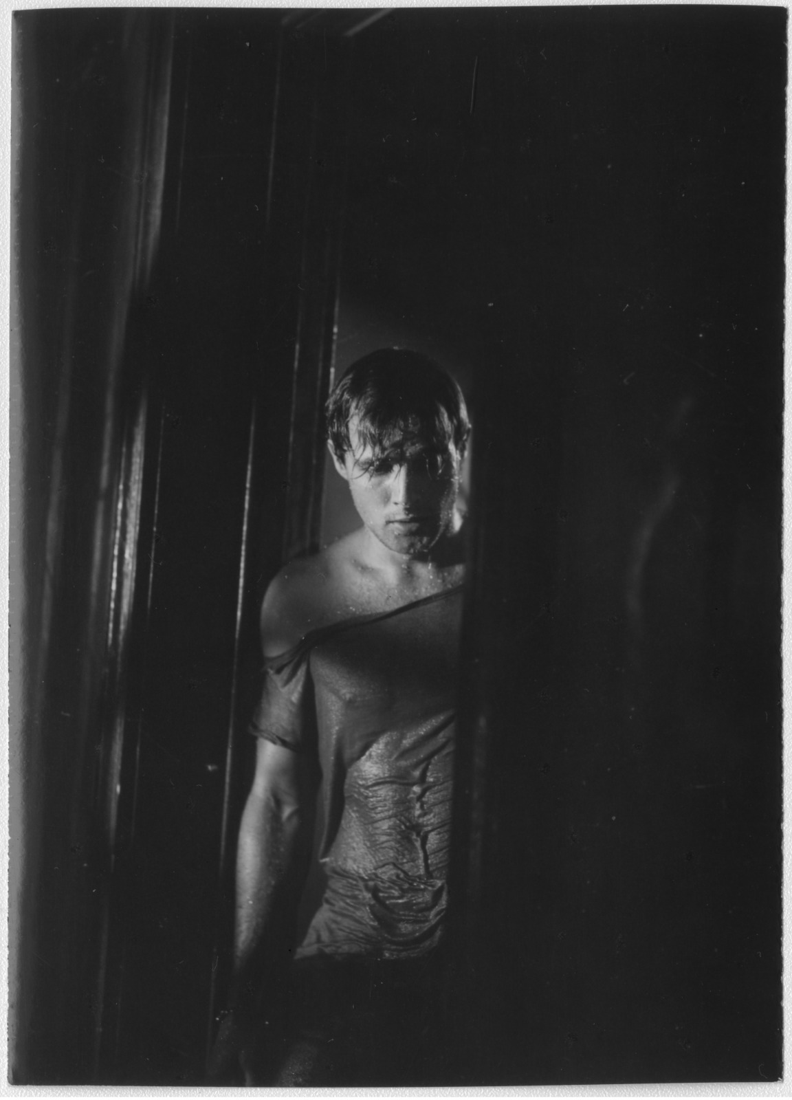 Marlon Brando as Stanley Kowalski in Elia Kazan's film adaptation of "A Streetcar Named Desire," 1951.
