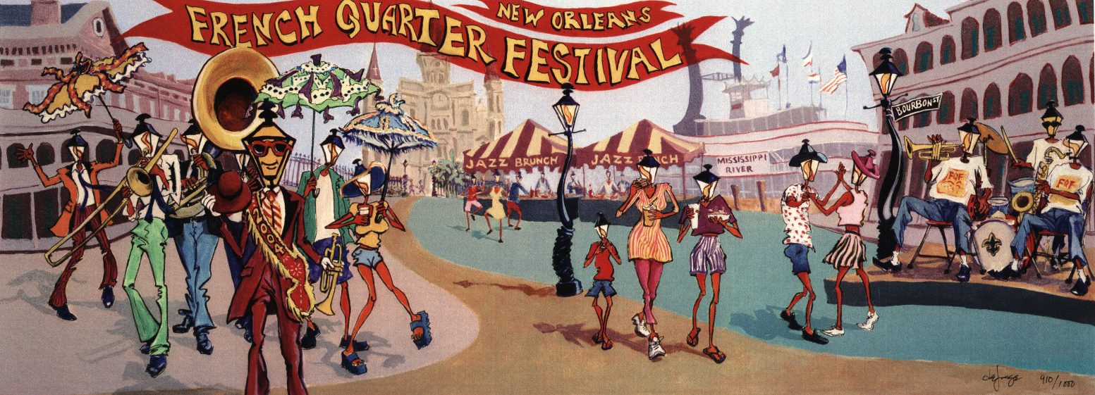 New Orleans French Quarter Festival poster from 2004