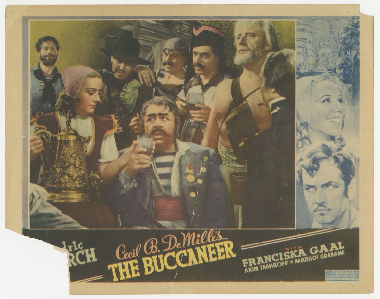 Lobby card from The Buccaneer, 1938