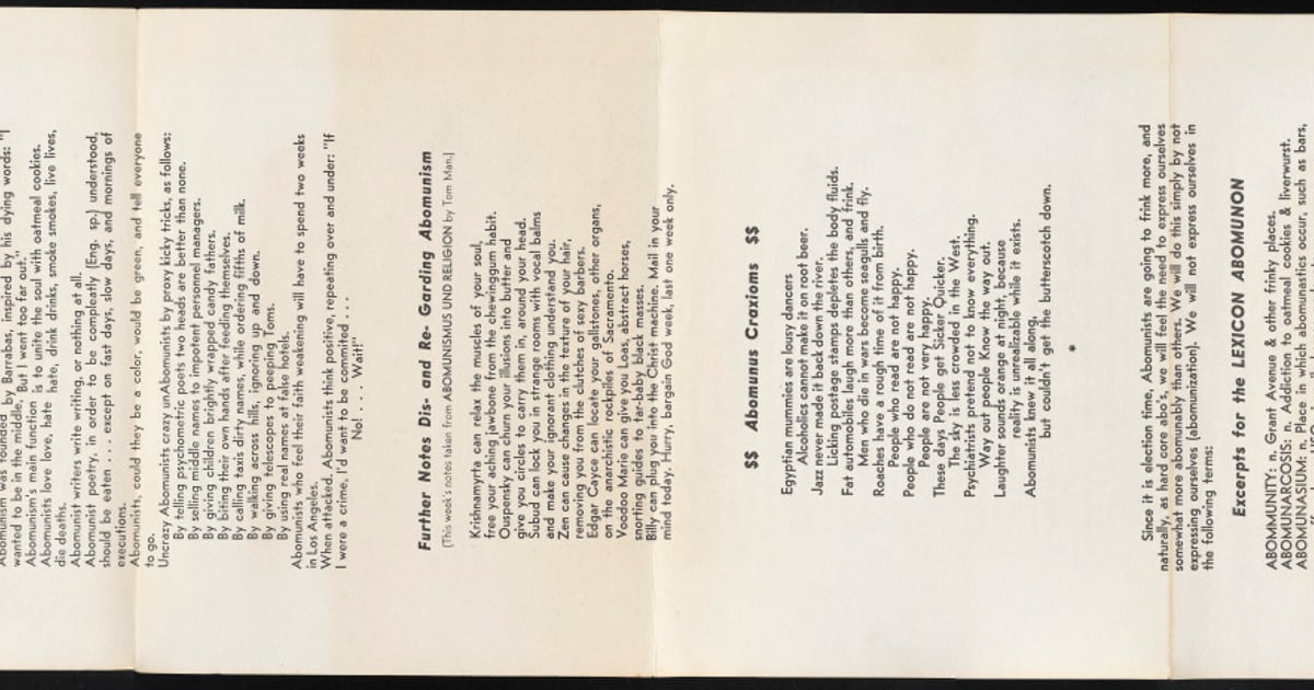 Bob Kaufman Broadside Poems | Historic New Orleans Collection