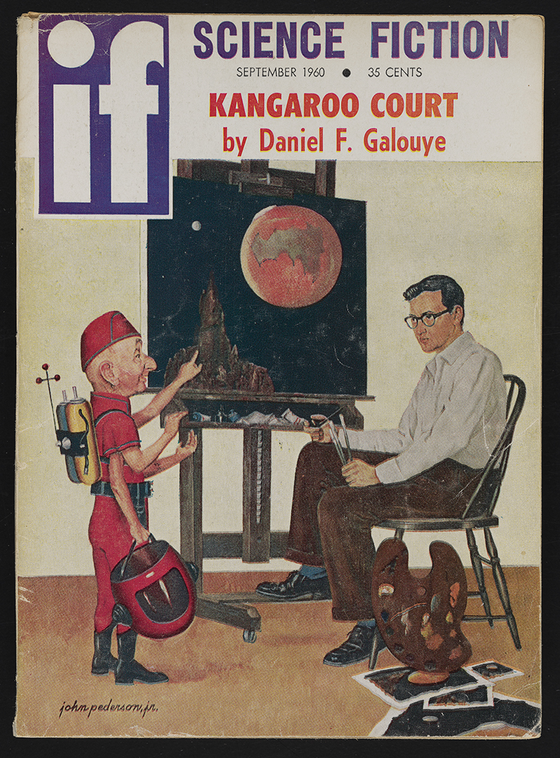 Cover of September 1960 issue of "Worlds of If" magazine.