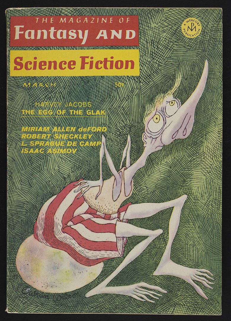 Cover of the March 1968 issue of "The Magazine of Fantasy and Science Fiction."