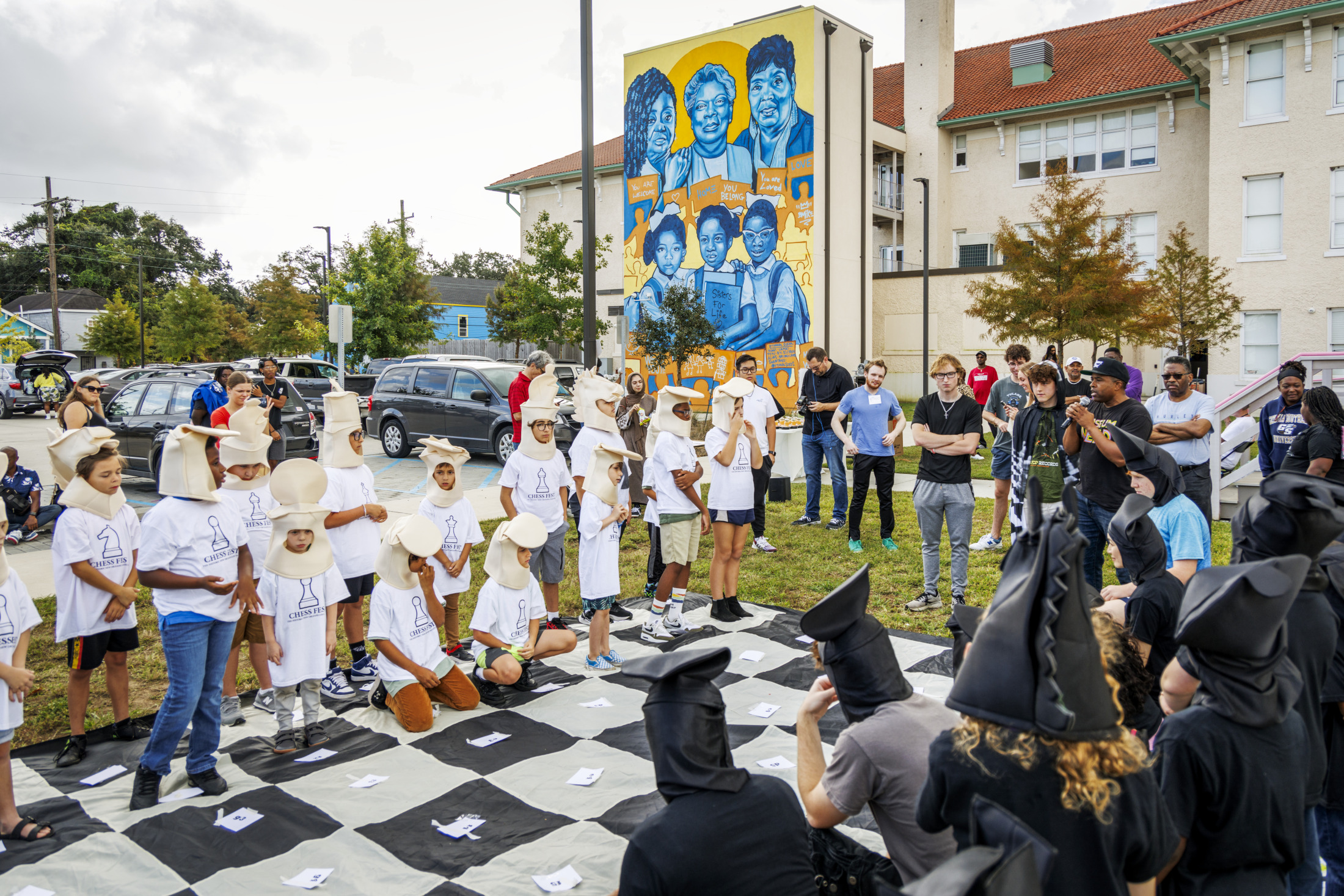 A view of families taking part in HNOC's Chess Fest, hosted at the TEP Center in the 9th Ward of New Orleans.