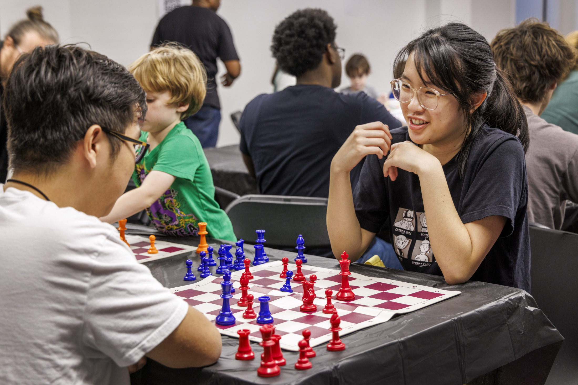 A view of families taking part in HNOC's Chess Fest, hosted at the TEP Center in the 9th Ward of New Orleans.